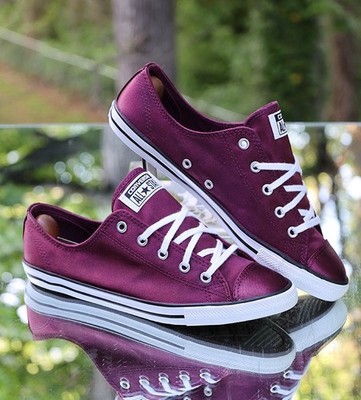 Converse Chuck Taylor All Star Dainty Dark Sangria Womens Size 9 Custom 557975F
