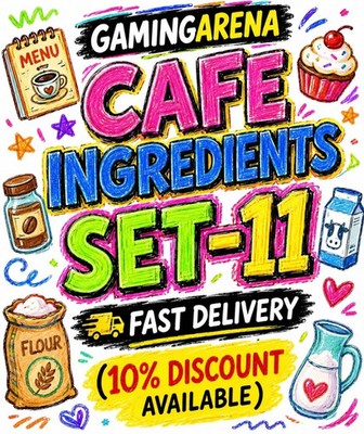 CAFE INGREDIENT SET   Mono_Poly_Go Stickers -SUPERFAST DELIVERY