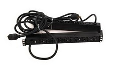 Lot of 2 APC AP9564 1U Rackmount Basic 10-Outlet PDU 120V 20A L5-20P