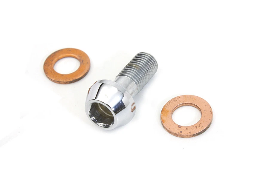 Manguera de freno Banjo Bolt tipo Allen 10 mm se adapta a Harley Davidson Foto 3 de 4