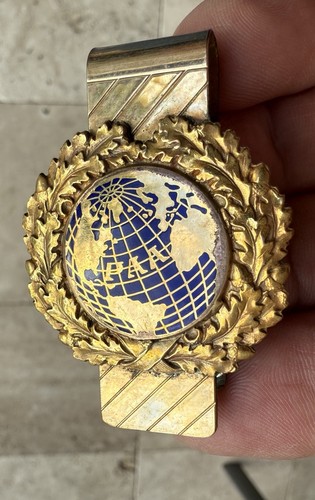 1940’s PAA Pan Am Airways Money Clip Made HADLEY USA Pilot CREW Flight Attendant - Picture 6 of 14
