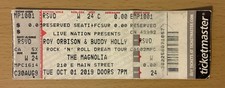 2019 ROY ORBISON & BUDDY HOLLY TRIBUTE MAGNOLIA SAN DIEGO CONCERT TICKET STUB 24