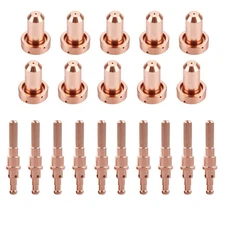 KEMAO 90/100A Plasma Torch Nozzle Tips & Electrodes 20 Pack for Thermal Dynamics
