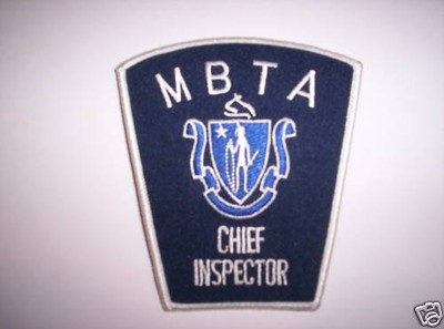 Aus USA Aufnäher Chief Inspector Massachutes 11,5x10cm