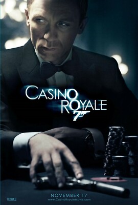 Casino Royale movie poster (a) Daniel Craig, James Bond 007 11 x
