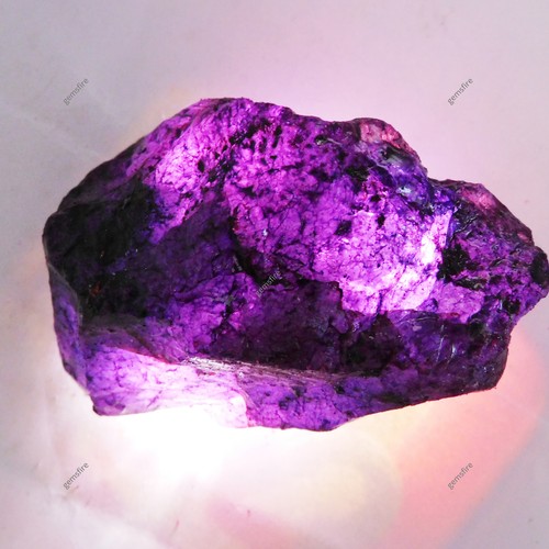 Purple Sapphire Rough 500.45 Ct Natural Uncut Loose Gemstone CERTIFIED Huge Size - Picture 2 of 13