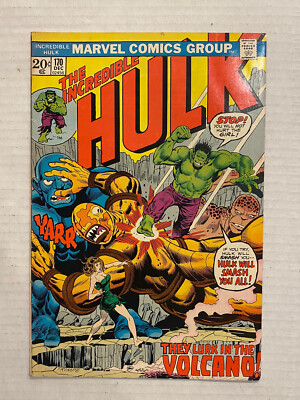 Marvel Comics Incredible Hulk 170 They Lurk in the Volcano 1973