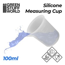 Silicone Measuring Cup 100ml - flexible cup measurer modelling wargames