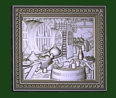  3D STL Artcam/Aspire Model for CNC Machine  (PNO 257 FRM)