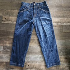 Vintage Karl Kani Blue Jeans Mens 34x32 Hip Hop BaggyStreet Pocket Y2K