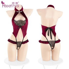 Sexy Lingerie Classical Anime Cheongsam Cosplay Costume Bodysuit Nightwear Dress