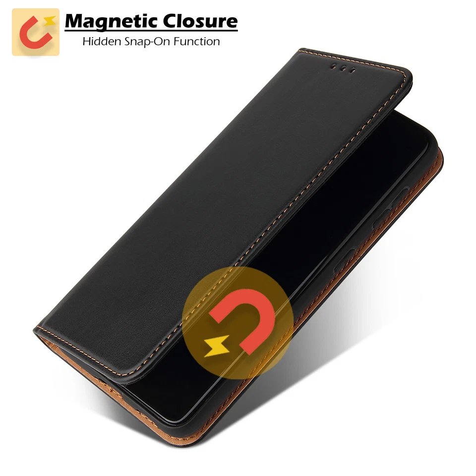 Hülle Lederhülle Klapphülle Flip Case Leder Schutzhülle Tasche Handyhülle Cover - Bild 4 von 4