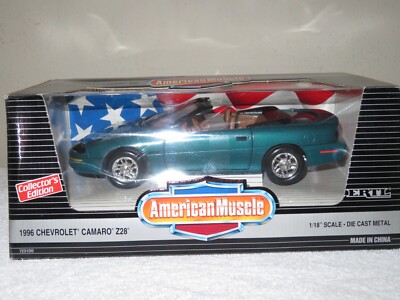 1996 CHEVROLET CAMARO Z28 TEAL ERTL 1:18 OPENING DOORS & HOOD | eBay