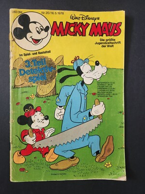 WALT DISNEY MICKEY MOUSE /MICKEY MAUS COMIC BOOK IN GERMAN 1978
