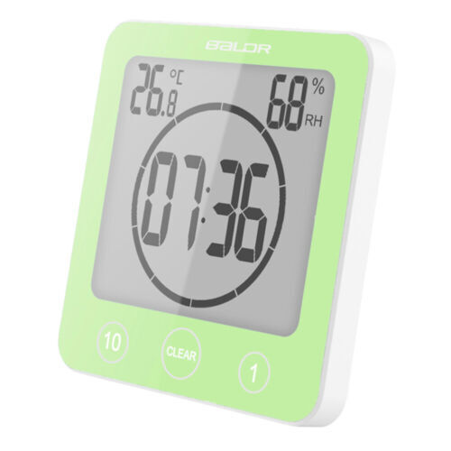 Bathroom Waterproof Digital Shower Timer Clock Touchscreen Countdown Thermometer - Picture 12 of 16