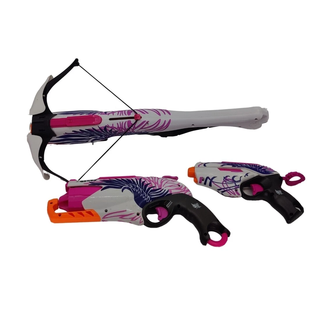 Lot of 3 Nerf Rebelle - Guardian Crossbow Pink Crush and Sweet Revenge