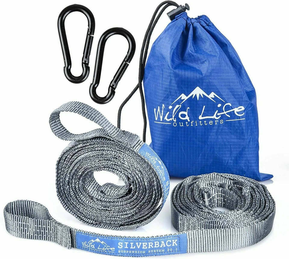 Tree Friendly Hammock Suspension Straps: Silverback Non Stretch Strap System - Image 2 of 4