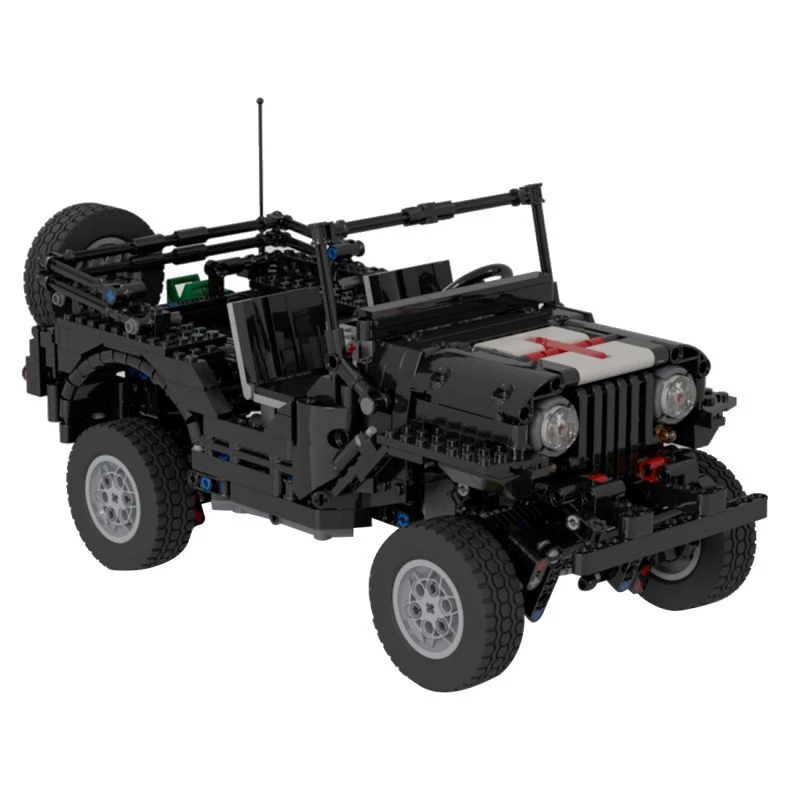 Custom MOC-44696 Dynamic Military Off-road Vehicles Trailer (1615pcs) Toys Gift - Image 4 of 4
