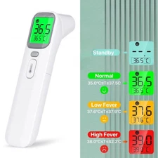 Infrared Thermometer with Fever Alarm for Forehead, In-ear for adult, baby, kids