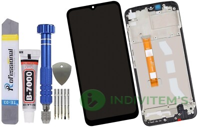 Für Oppo Realme C25Y RMX3265 Display Komplettes Bildschirm LCD Rahmen