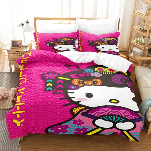 Hello Kitty Series Duvet/Quilt/Doona Cover Single/Double/Queen/King Bedding Set - Bild 20 von 43
