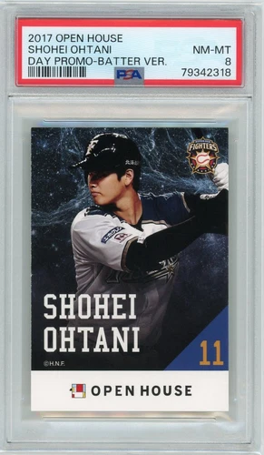 2017 Open House Shohei Ohtani Day Promo Batter Version PSA 8 Japanese Card RARE