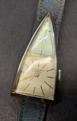 Vintage Rare Dumont watch triangle womens 17 jewels art deco 