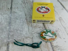 Vtg Longaberger Basket "Bakers Bounty Fall Theme"  Hang Tag Tie On New w/ Box