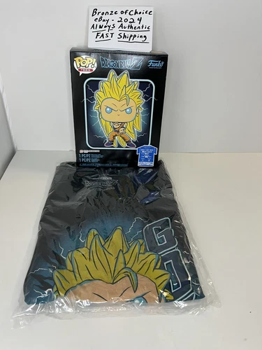 Camiseta Goku Super Saiyan 3 Funko SOLAMENTE Talla: L Grande NUEVA SIN FUNKO