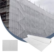 PWS 200 g/m2 Plandeka rusztowań z ostrączkami 2,70m x 5m - trudnopalna (DIN4102 B1)