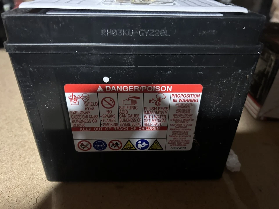 Batería GYZ20L YUAM720GZ Gold Wing 2001-2008 para Honda GL1800 Gold Wing YUASA AGM Foto 4 de 4