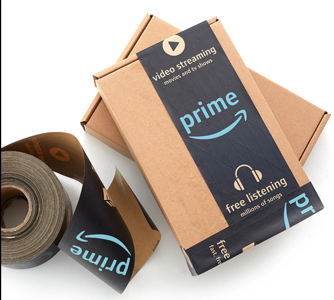 WOD PFKT7 Kraft Paper Flatback Carton Sealing Tape - 4 inch x 60 yds. - for  Packaging, Moving, Shipping, or Storage Boxes