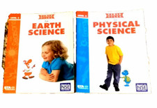 LOT OF 2 VERSA TILES SCIENCE BOOKS LEVEL 2 ANSWER CASE - PHYSICAL and EARTH