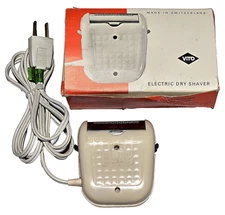 VTG Vito Rapid Electric Shaver Original Box Switzerland Swiss 21439 Tested Works