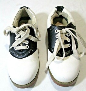 Willits Blanco Negro Cheer Silla De Montar Zapatos Oxford Rojo Ladrillo  Suela Niños 11.5M | eBay