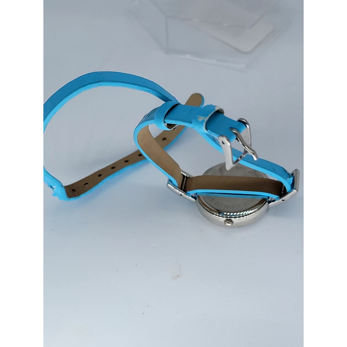 Sleek Blue Minimalist Watch with Matching Strap | eBay display picture 2
