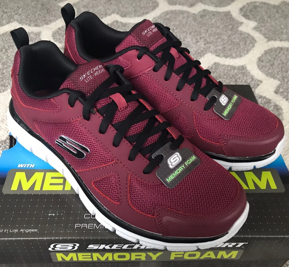 Skechers tone on sale ups mens red
