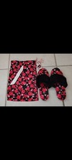 Victoria's Secret Slippers Satin Cozy Women's NWT Size M 7-8 .With satin bag