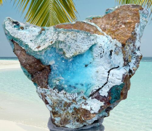 Rare Druzy Sparkling Chrysocolla & Malachite Specimen Stunning Colour, Congo ✨ - Foto 2 di 10