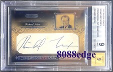 2007 RAZOR POKER PRESIDENTIAL AUTO: RICHARD NIXON AUTOGRAPH
