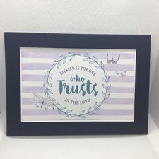 New Handmade 5x7 Matted 4x6 Inspirational Floral Nature Trust Free Ship 535