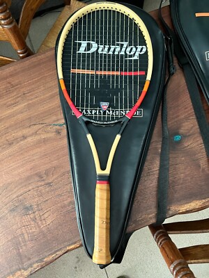 Dunlop Maxply McEnroe Tennis Racquet Size 4, 4 1/2 grip w/case | eBay