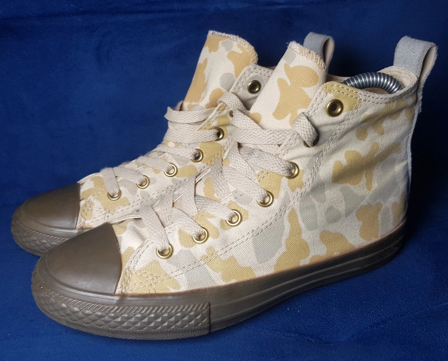 Scarpe da ginnastica Converse Chuck Taylor All Star giallo mimetico UK 2 5