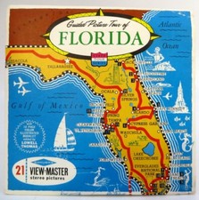 View Master A960, Florida, State Tour, Sawyer's, 3 Reel Set