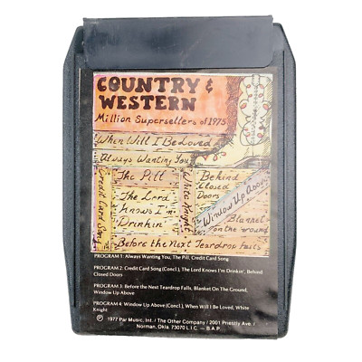 Country & Western Million Supersellers 8-Track Tape TOC-SA136-X 1977 Untested