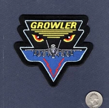 EA-18G GROWLER US NAVY VAQ Electronic Attack Squadron Aircraft Patch