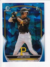 2023 Bowman Chrome Sapphie Javier Rivas 1st Pirates #BCP-159