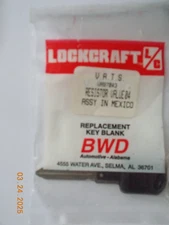 New Lockcraft V.A.T.S. Replacement Key Blank for GM Cars, Resistor Value 4