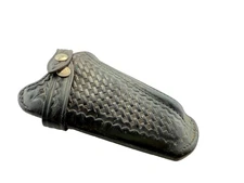 Bianchi #27 Brake Front Revolver Holster LEATHER BASKET WEAVE DUTY K S&W