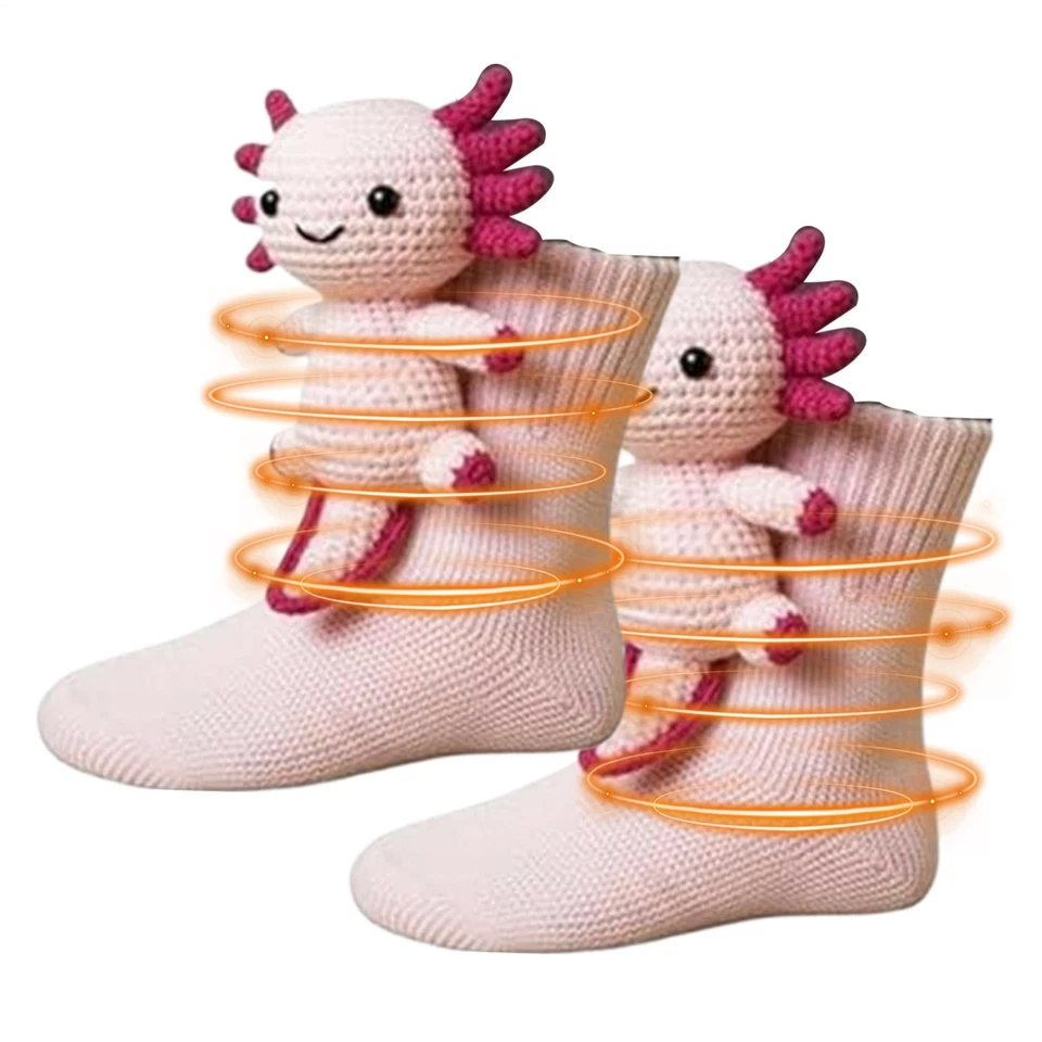 Calcetines 3D Lindos Animales Tejidos Patrón Animal Suelo Calcetines Unisex Divertidos Invierno Foto 2 de 4